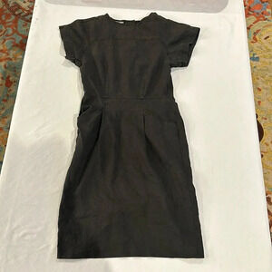 Ann Tjian for Kenar 2 vintage 100% linen dress‎ pockets EUC